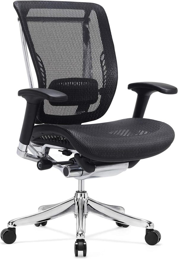 GM Seating Enklave Executive Hi Swivel Office Chair with Headrest (Black & Chrome no Headrest)