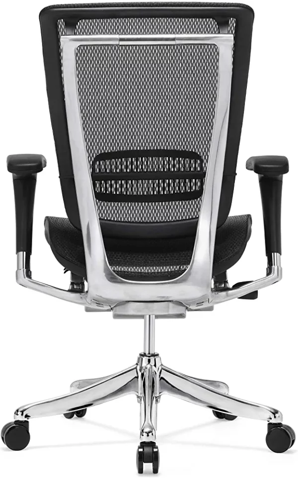 GM Seating Enklave Executive Hi Swivel Office Chair with Headrest (Black & Chrome no Headrest) - Image 2