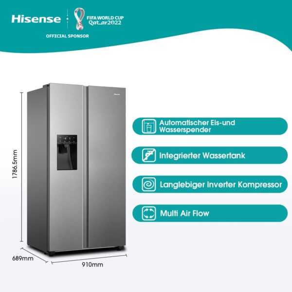 Fridge Freezer / NoFrostPlus / Inverter Compressor / Ice Water Dispenser / HolidayMode / 178.6 cm / Fridge Capacity 371 l / Freezer Capacity 191 - Image 3