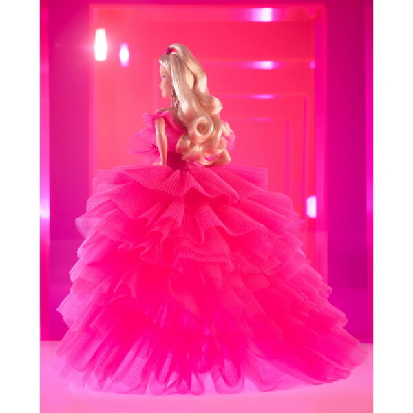 Barbie Signature Pink Collection Doll, Silkstone Barbie Doll in Tulle Gown - Image 4