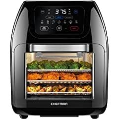 Chefman 6.3 Quart Digital Air Fryer+ Rotisserie, Dehydrator, Convection Oven, 8 Touch Screen Presets Fry, Roast, Dehydrate & Bake, BPA-Free, Auto photo review