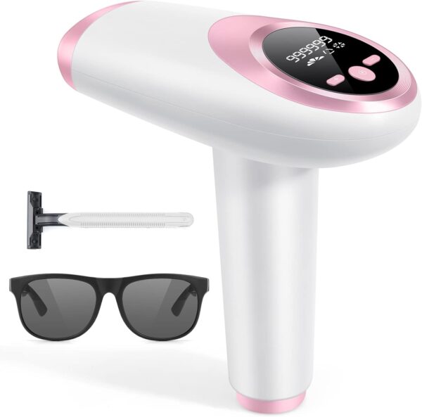 Laser Hair Removal for Women and Men 3-N-1 IPL Device Permanent 999,999 Flashes FDA Cleared Hair Removal for Face Armpits Legs Arms Bikini Line Whole Body Use