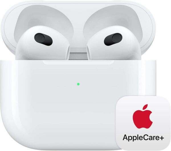 Apple AirPods (3rd Generation) Wireless Earbuds with Lightning Charging Case with AppleCare+ (2 Years)