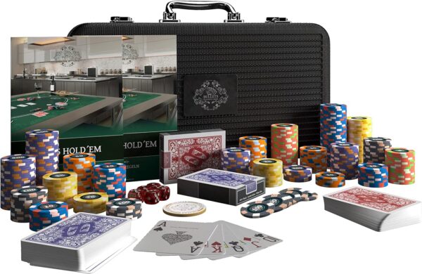 Bullets Playing Cards - Poker case with 300 Ceramic Poker Chips 'Richie' with Values - Image 7