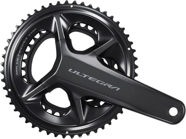 SHIMANO Ultegra FC-R8100 Crankset,12-Speed, Hollowtech II Spindle Interface, Black - Image 2