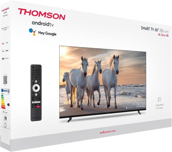 THOMSON 50 Pouces (126 cm) UHD Télé Smart Android TV-50UA5S13- - Image 5