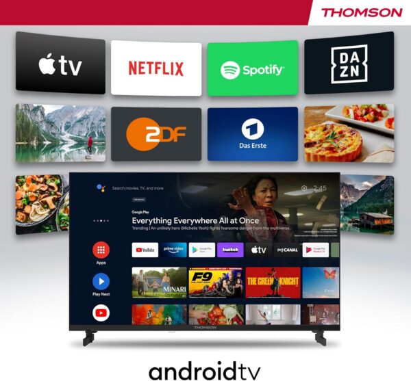 THOMSON 50 Pouces (126 cm) UHD Télé Smart Android TV-50UA5S13- - Image 3