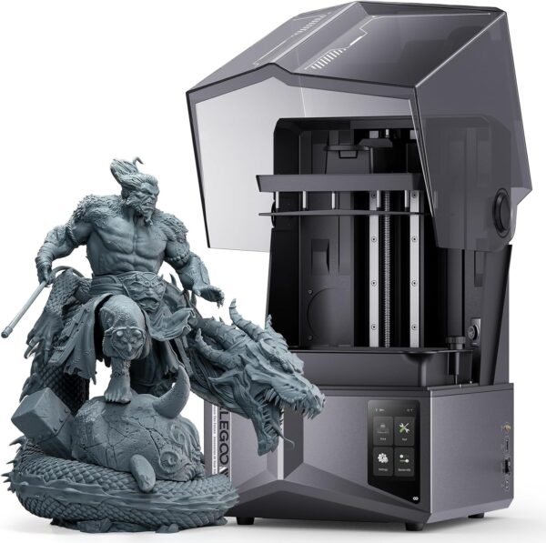 ELEGOO Saturn 4 Resin 3D Printer, 10" 12K HD Mono LCD, Smart Automatic Leveling, AI Print Monitoring, Large Printing Volume 8.62 x 4.84 x 8.66 inches