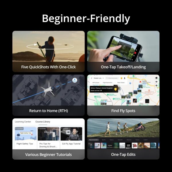 DJI Mini 3 Fly More Combo (DJI RC), Drones with Camera for Adults 4K, 3 Batteries for 114-min Flight Time, Vertical Shooting, 32800ft (10km) Video Transmission, Lightweight Mini Drone for Beginners - Image 5